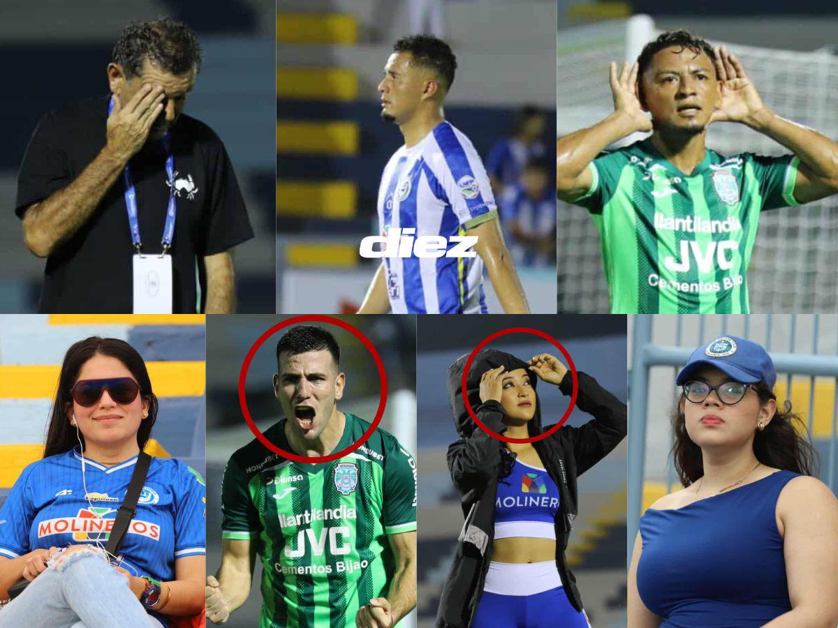 Chica de lentes enamoró, gestos tristes en Victoria tras goleada de Marathón y Messiniti con dedicatoria en La Ceiba