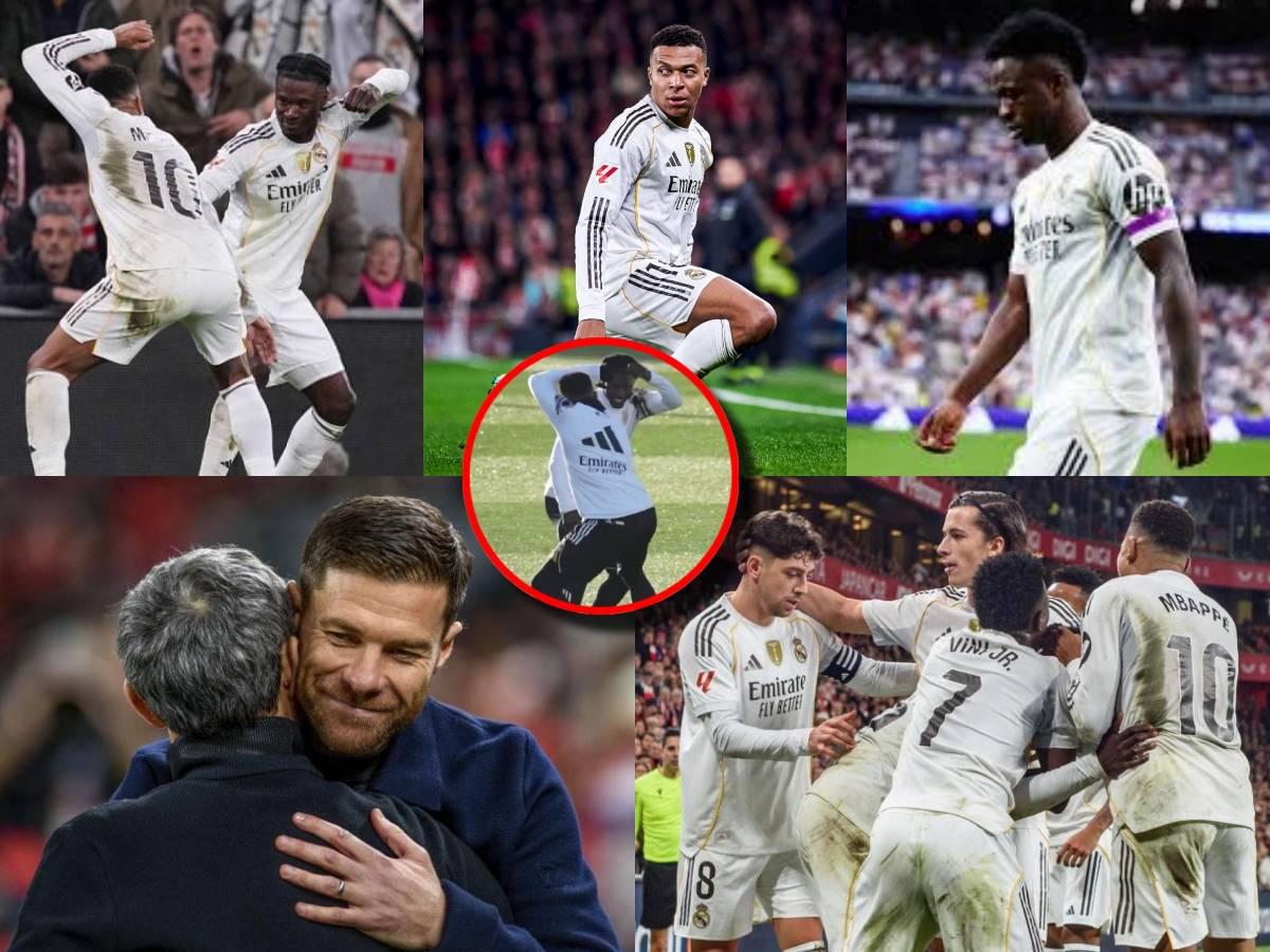 Mbappé-dependencia del Real Madrid, lo que hizo Vinicius tras salir de cambio y lo curioso de la celebración de Camavinga