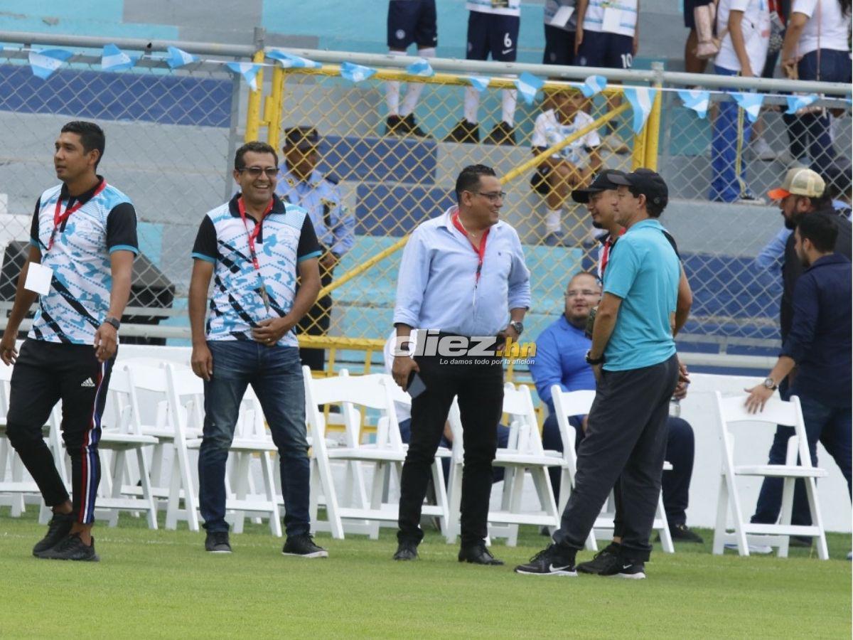 Las personalidades y la bella pintura que sorprendió: ¡el ambientazo previo a la reapertura del Estadio Morazán!