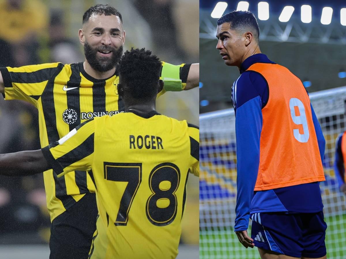 Mientras Cristiano Ronaldo disputará la Champions League 2, Benzema salva a su equipo en la élite del fútbol asiático