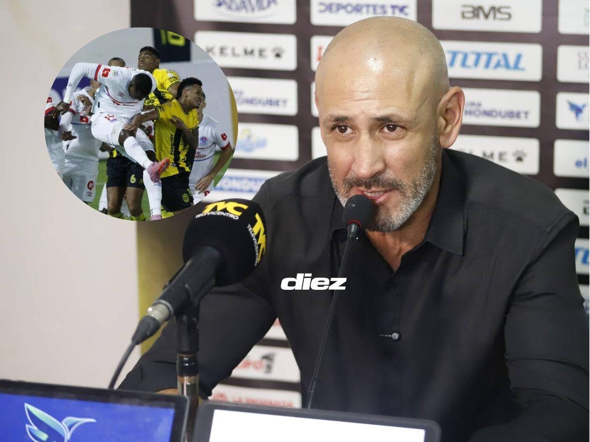 Espinel da la cara tras agrio empate entre Olimpia-Real España y responde al pobre espectáculo: No escuché al público