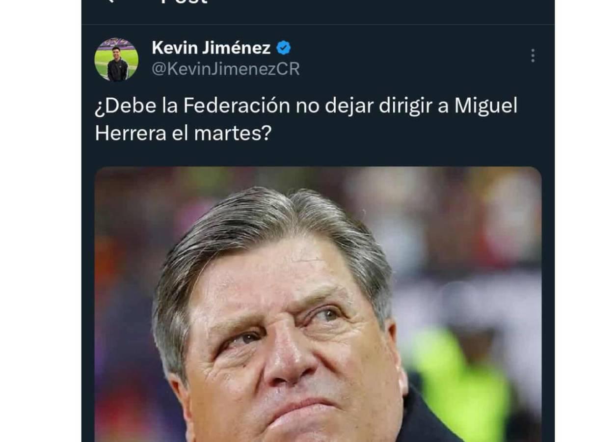 En Costa Rica hacen rotunda petición para el partido contra Honduras y lo que dicen de Piojo Herrera: Que no...