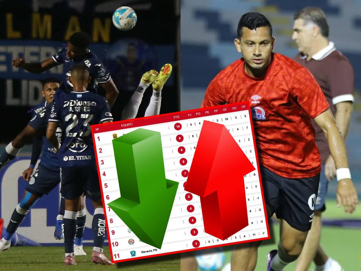 Tabla de posiciones de la Liga Hondubet: Motagua tropieza ante Marathón y le deja servido el segundo lugar a Olimpia