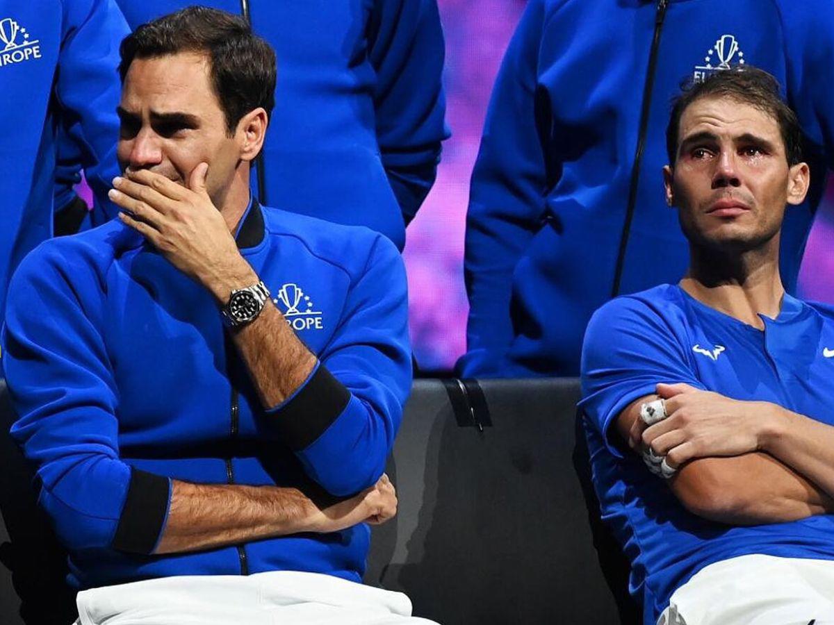 Roger Federer se retiró en el año 2022 y Rafael Nadal lo acompañó en su despedida.