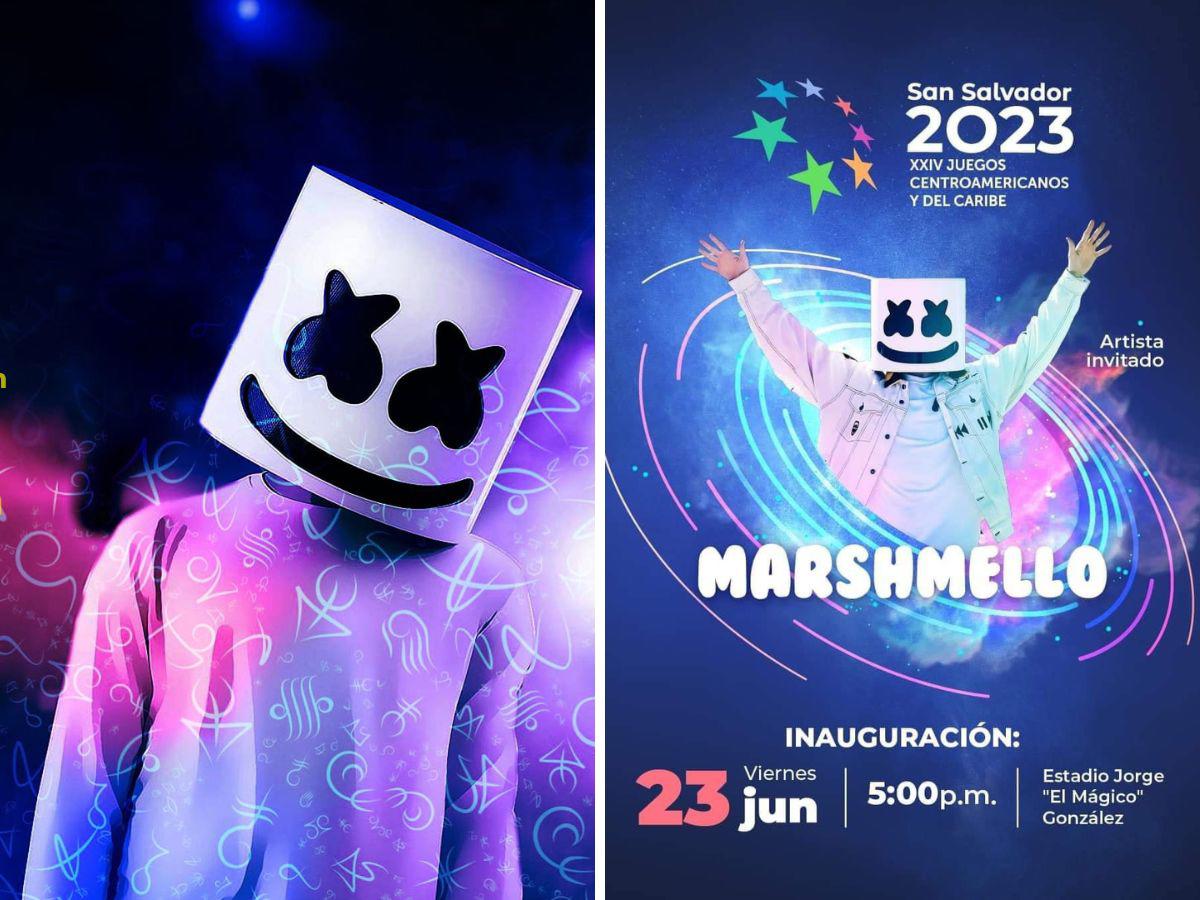 Marshmello, la gran estrella en la inauguración de los Juegos Centroamericanos y del Caribe San Salvador 2023