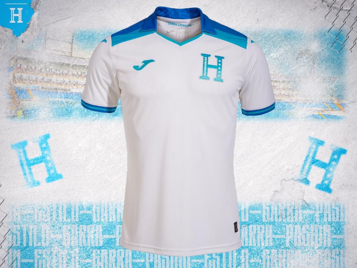Este es el diseño de la nueva camiseta de local que usará la Selección de Honduras.