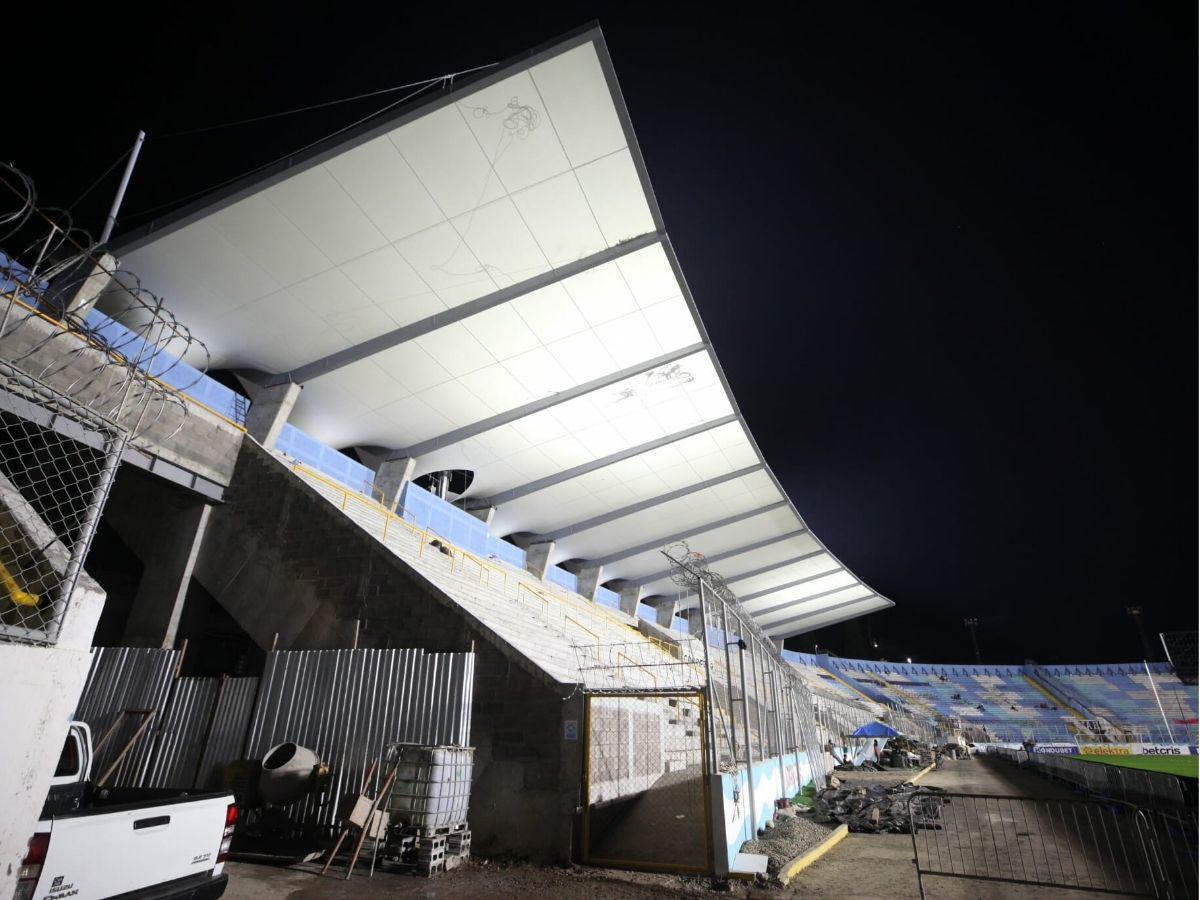 ¡Quedó espectacular! Listo el moderno techado de sol centro del Estadio Nacional Chelato Uclés