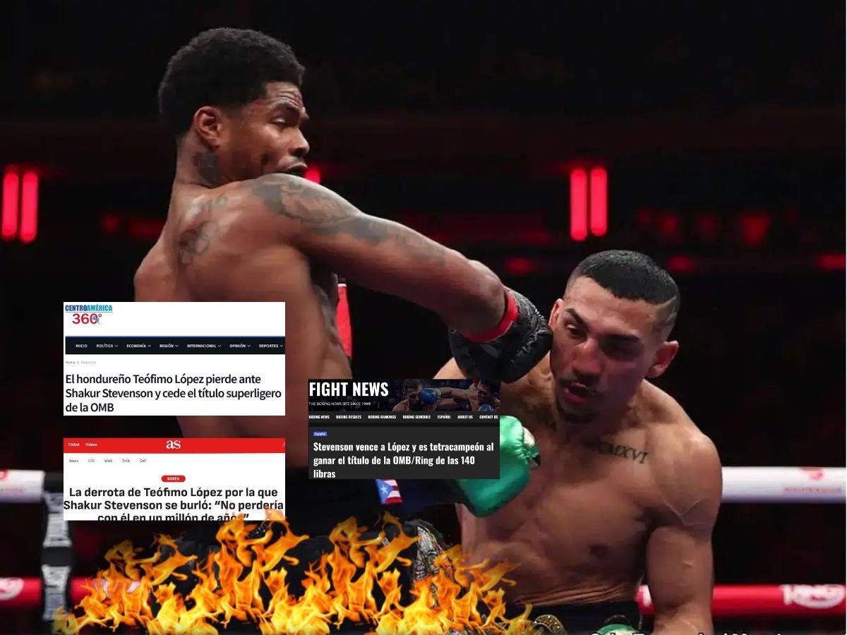 Prensa internacional se rinde tras paliza sobre Teófimo López: Lo barrieron, Shakur lo dominó