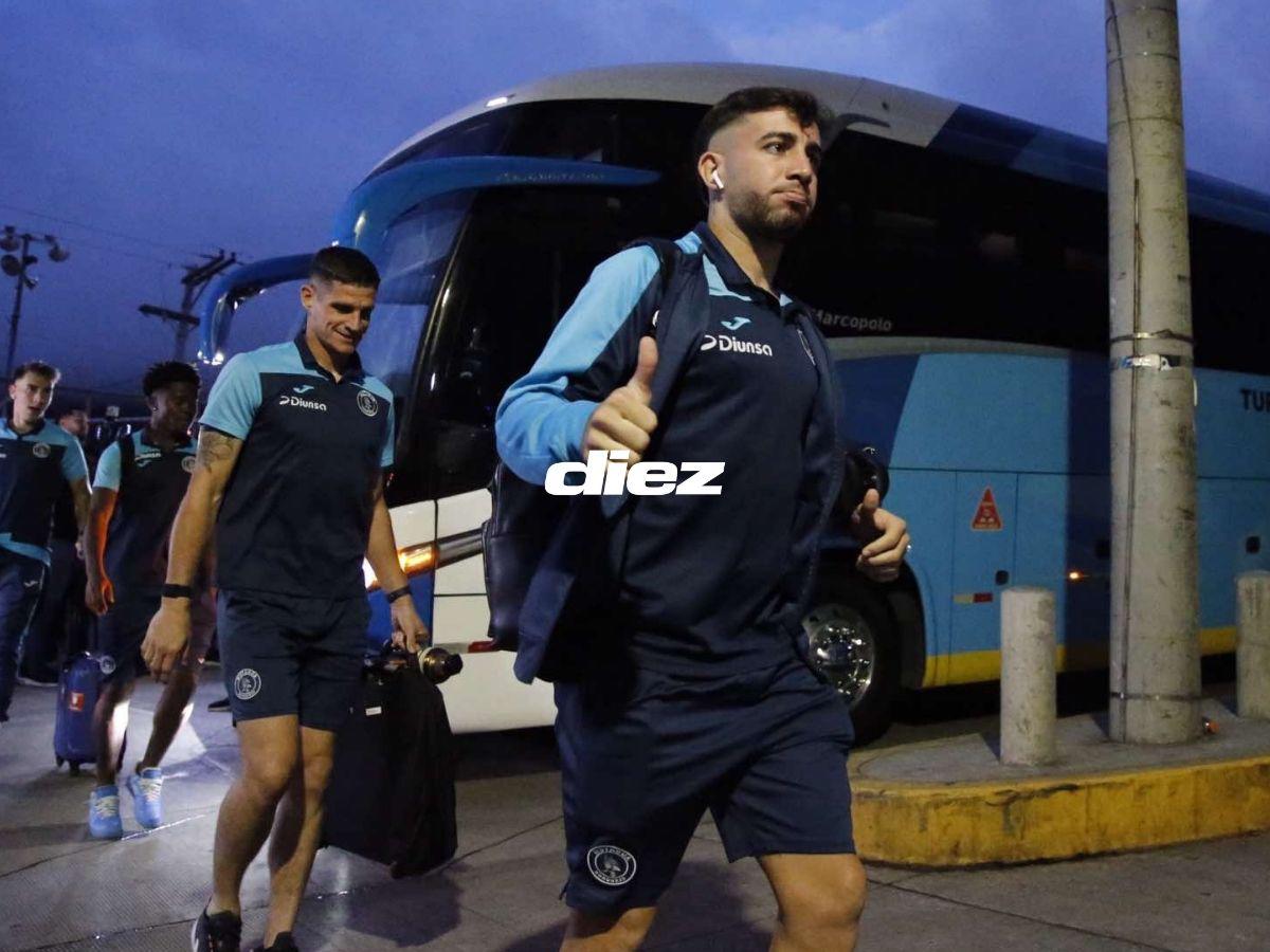 Motagua vs Olimpia en fotos: saludo especial de Troglio, derroche de bellezas en el Nacional y el curioso gorro