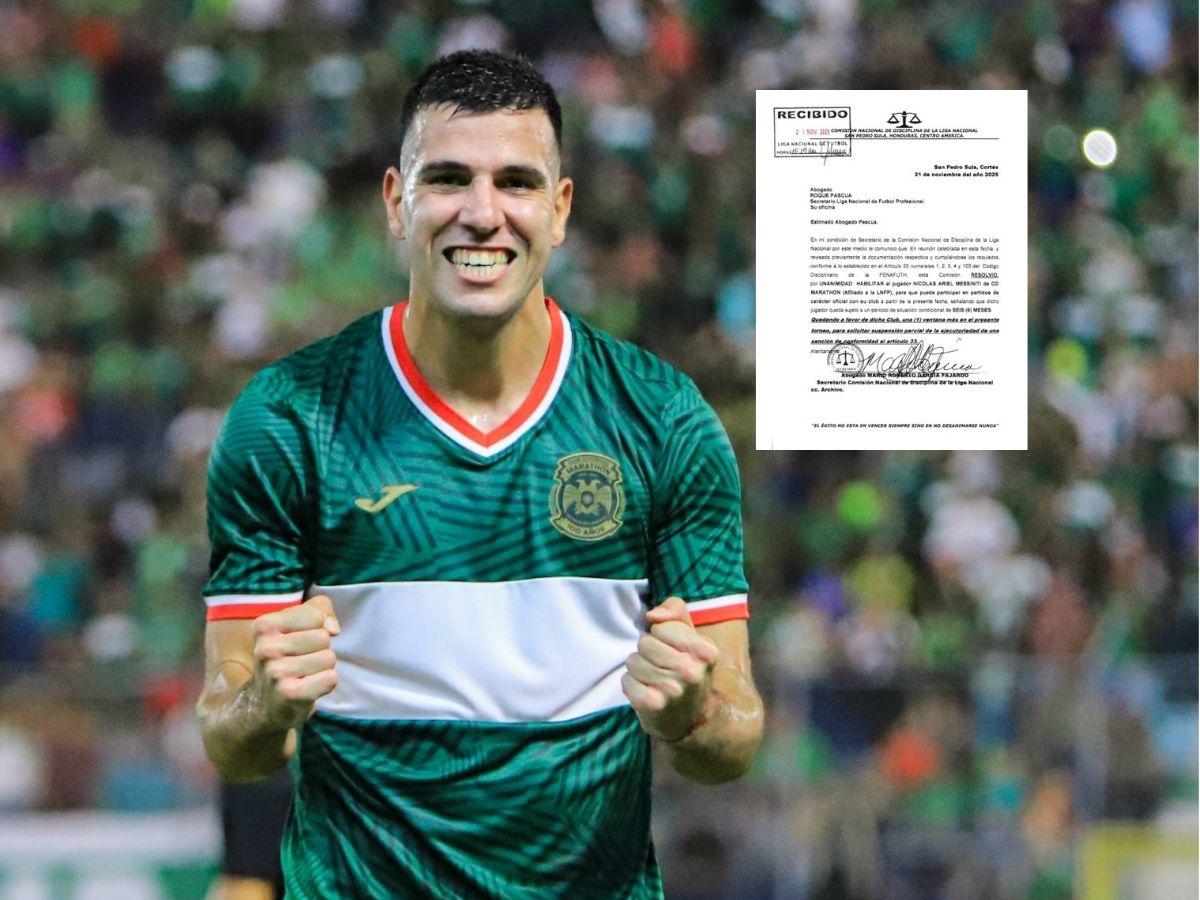 ¡Bombazo previo al clásico! Marathón recupera a Nicolás Messiniti ante Olimpia por el liderato del Apertura 2025