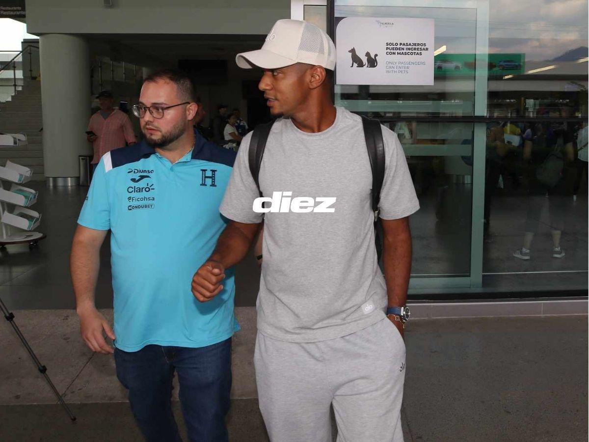 Choco Lozano causa furor en su regreso a Honduras: Así fue la llegada del atacante del Santos para las Eliminatoria Mundialista