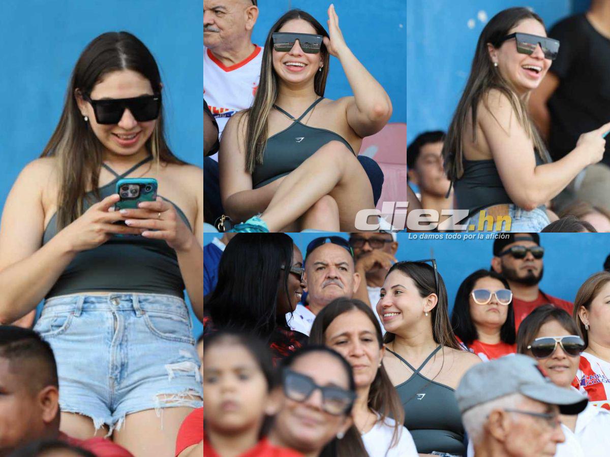 Annie Córdova, la bella novia de Luis Palma, se robó miradas en el estadio Ceibeño: así vivió el repechaje entre Vida vs Lobos