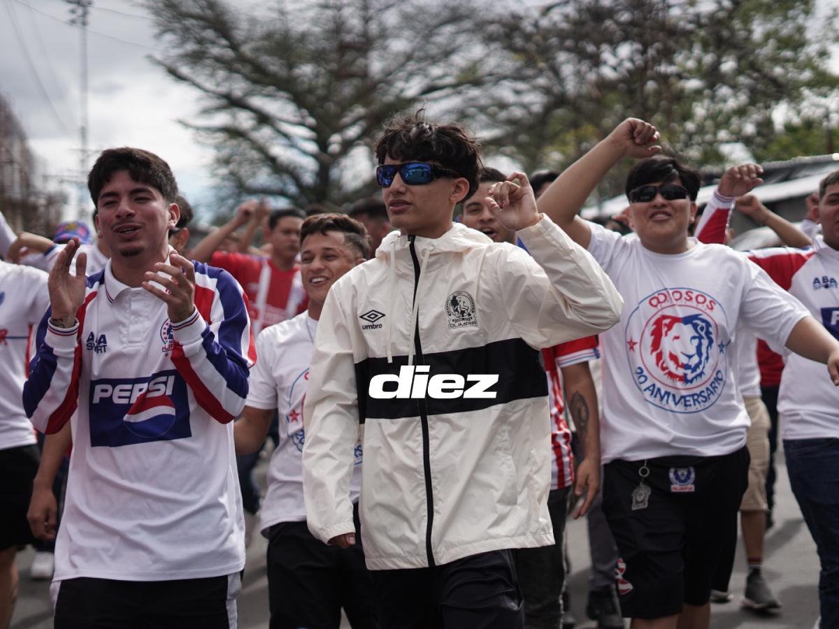 Final Olimpia-Motagua: ¡Ambientazo! Primeros aficionados en el Nacional, fiesta de la Ultra Fiel y bellas chicas