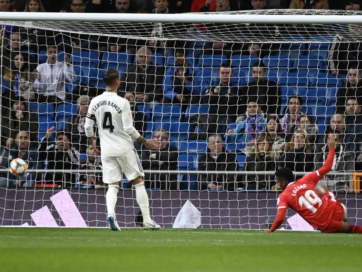 Así fue el primer gol de Lozano ante el Real Madrid cuando era jugador del Girona.