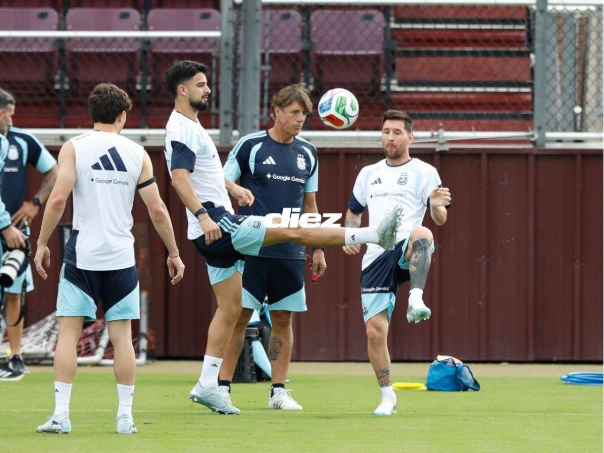 ¡Con Messi a la cabeza! Así fue el último entreno de la Selección Argentina