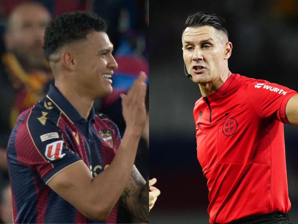 Kervin Arriaga volvió a ser titular, pero terminó mal: la infantil roja que recibió en el clásico Levante vs Valencia