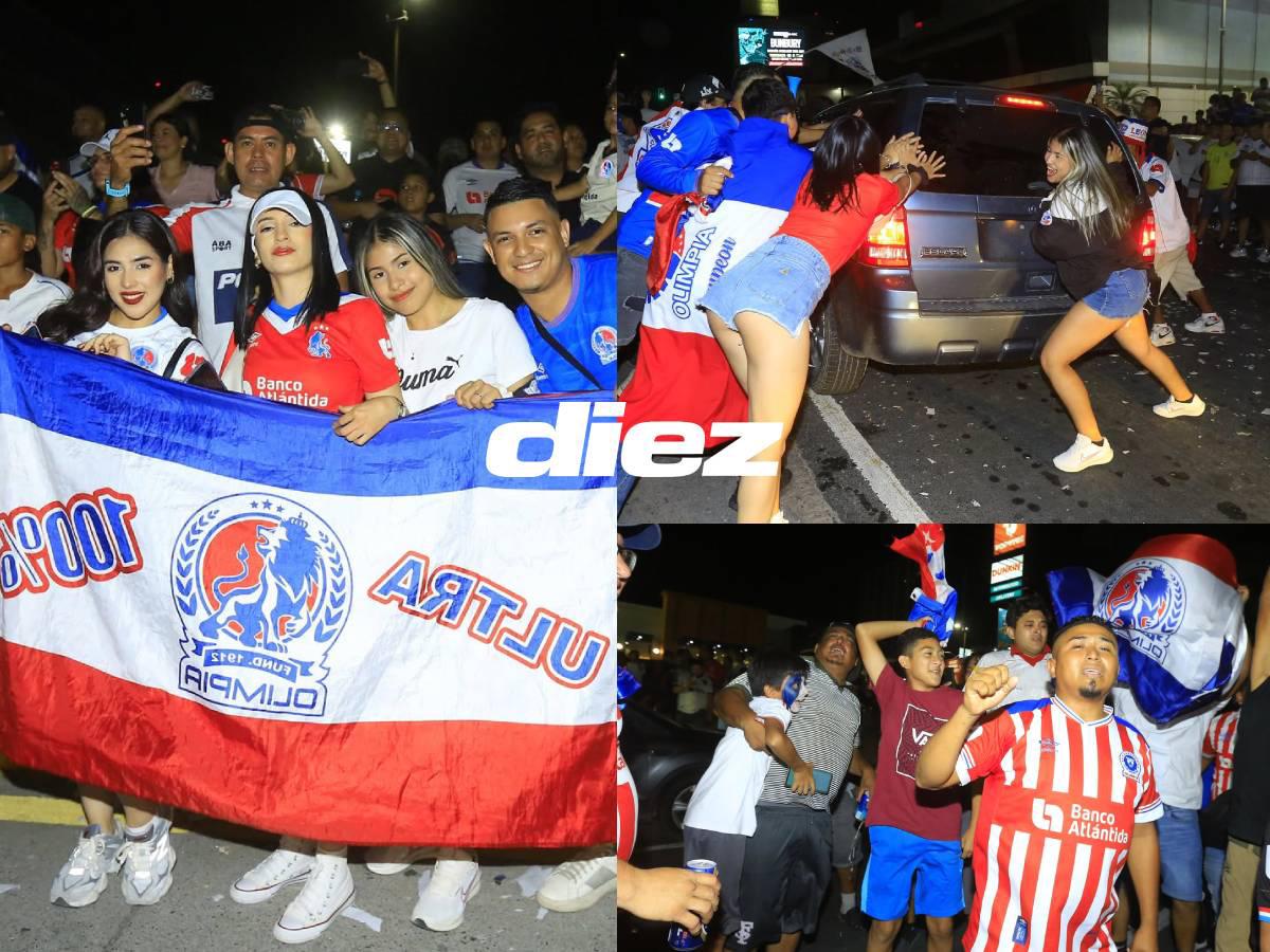 ¡Fiesta por la 39! Aficionados del Olimpia celebran por toda Honduras el título del torneo Clausura