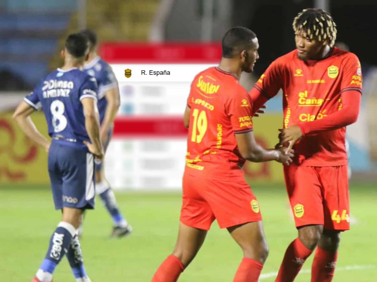 Real España pone en su lugar a Motagua y se baja a Olimpia: así quedó la tabla de posiciones tras el triunfo de 'La Máquina'