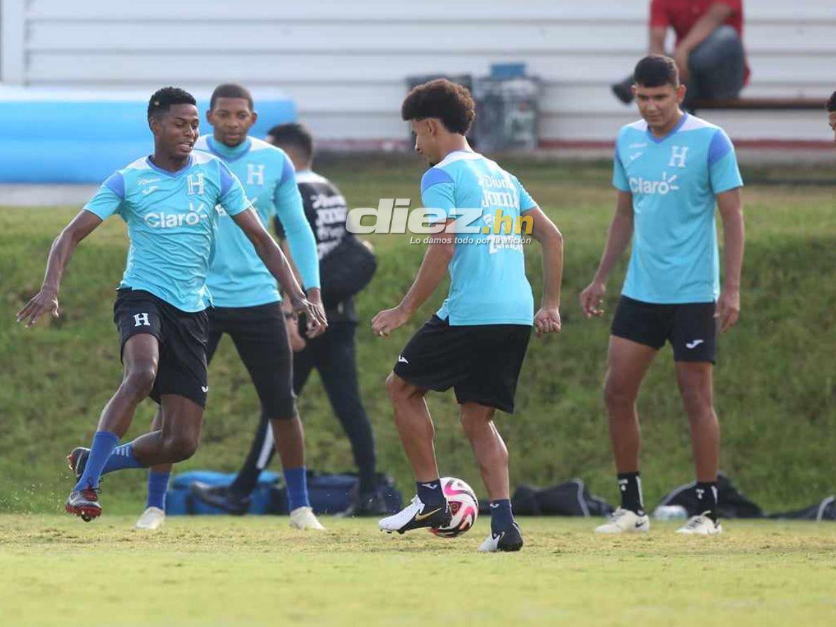 Luis Palma lució su talento y hubo cumpleaños en el CAR en último entreno de Honduras antes de la batalla ante Cuba