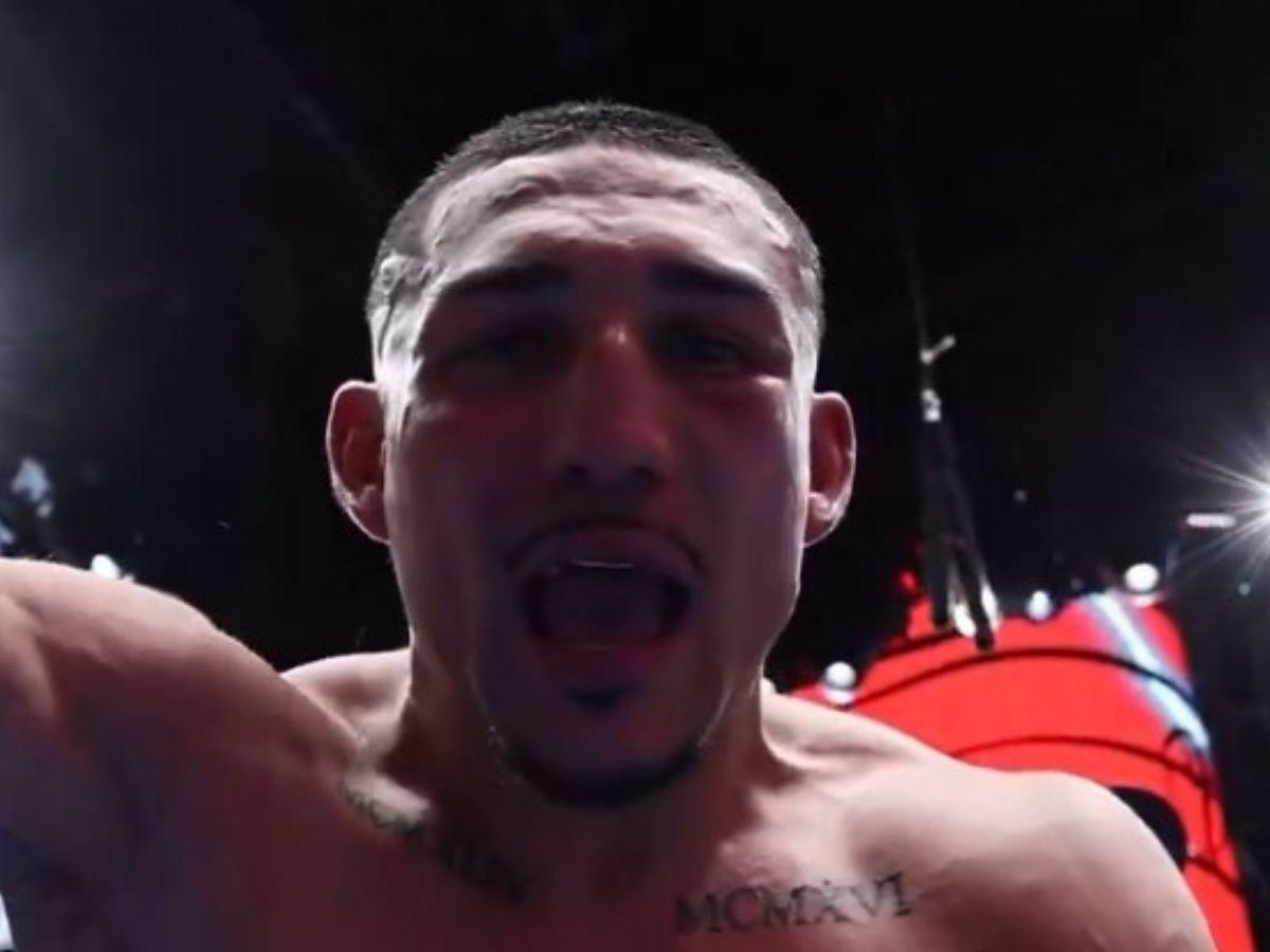 Teófimo López rompe en llanto, albañiles con palco de lujo y eufórica celebración del catracho tras vencer a Barboza