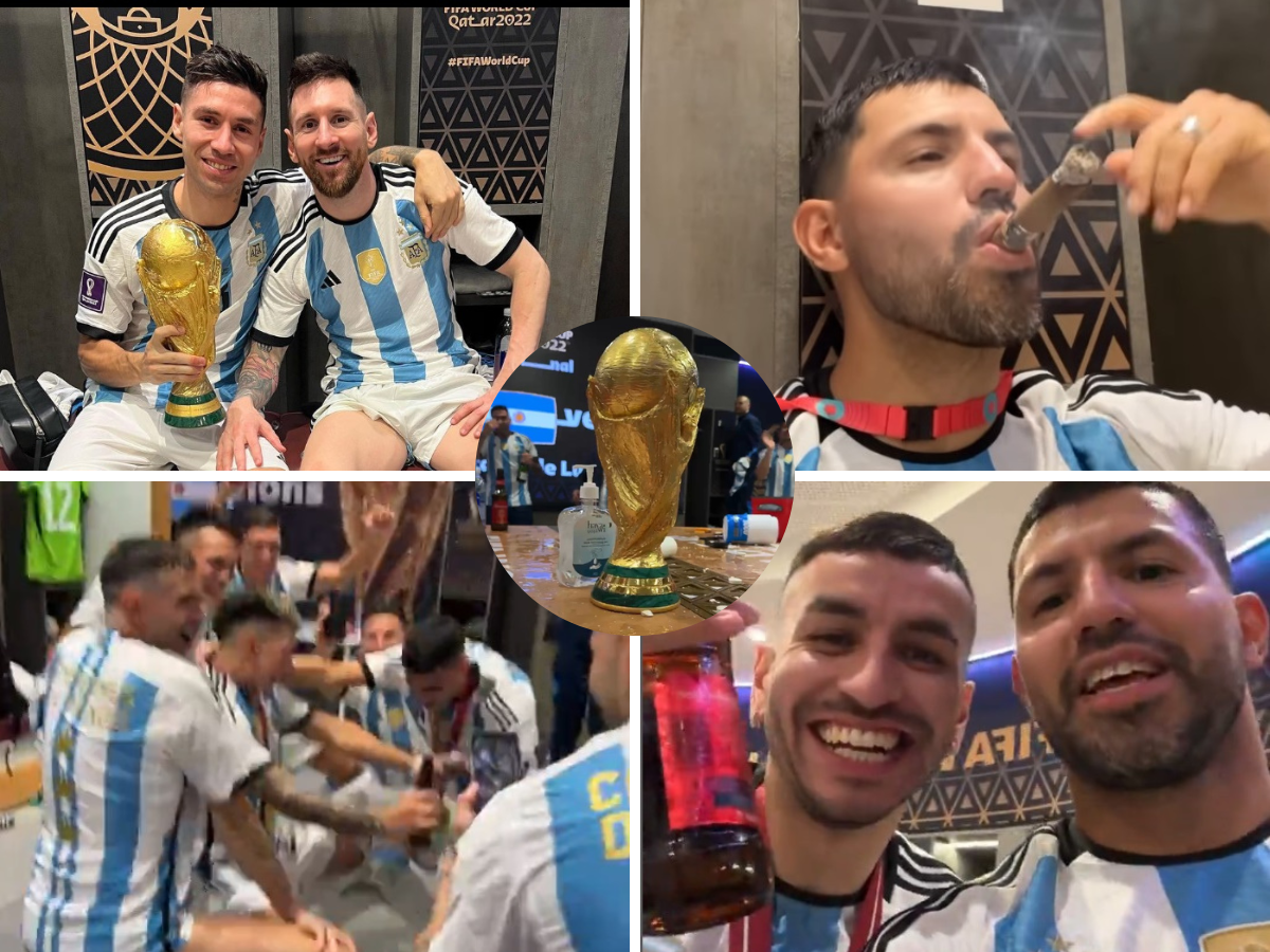 Hubo “perreo intenso”: La celebración íntima de Argentina en su camerino; le dejaron un dardo a Mbappé y Camavinga