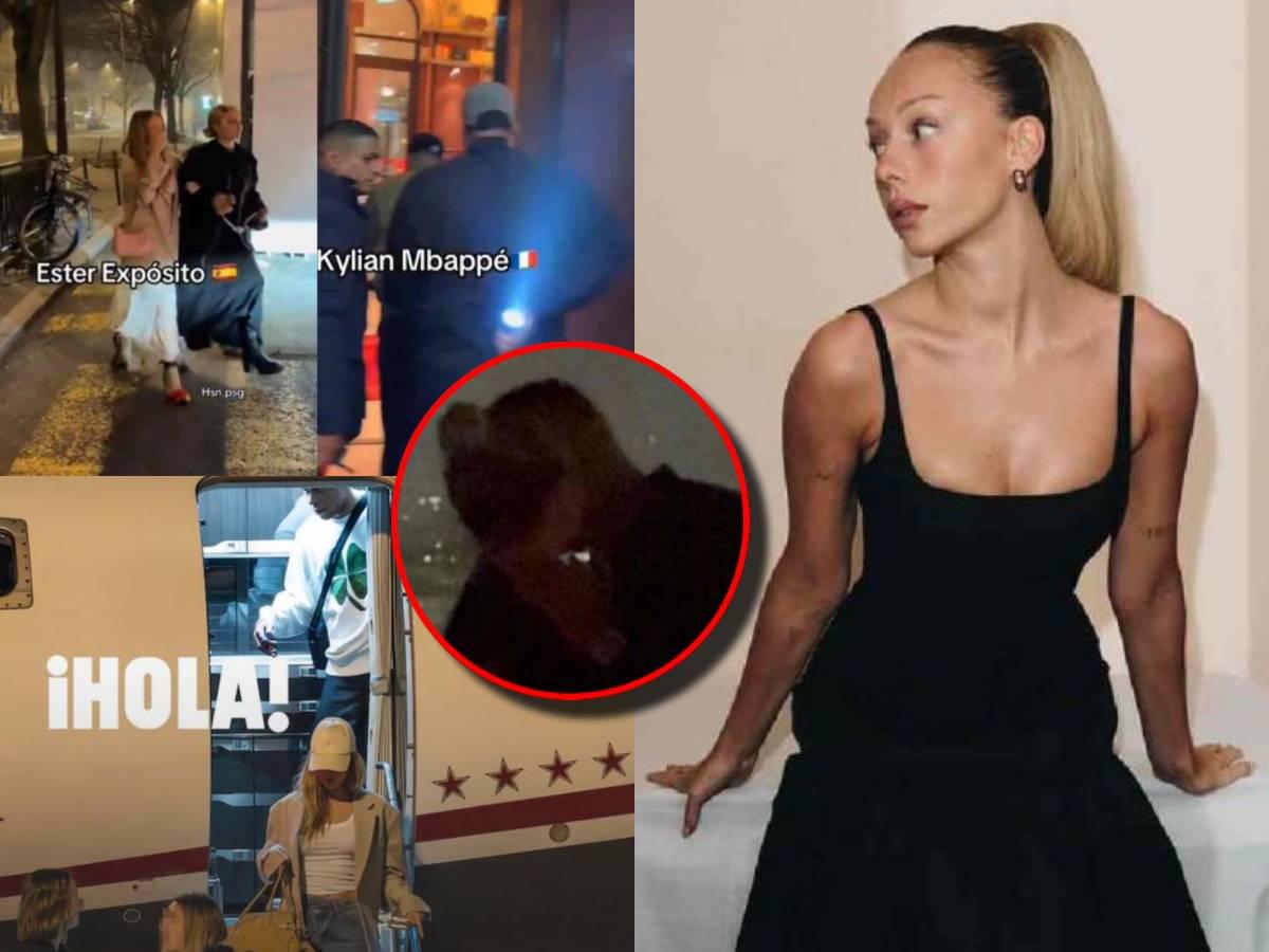 Las imágenes que confirman el romance entre Mbappé y Ester Expósito: fueron captados en un jet privado en Madrid