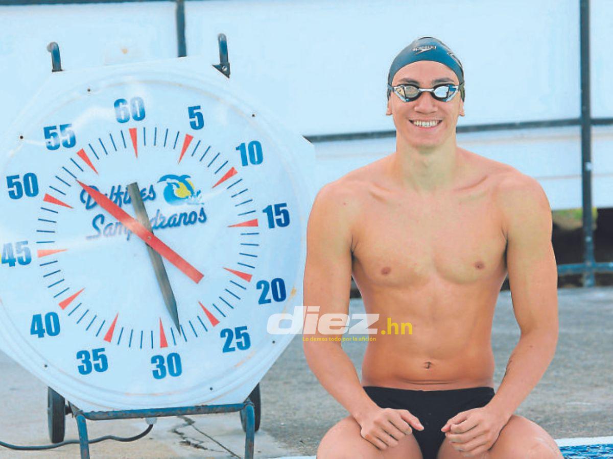 Gabriel Martínez, el torpedo de la natación hondureña: “Lo he sentido y sé que voy a estar en los Juegos Olímpicos de París 2024”