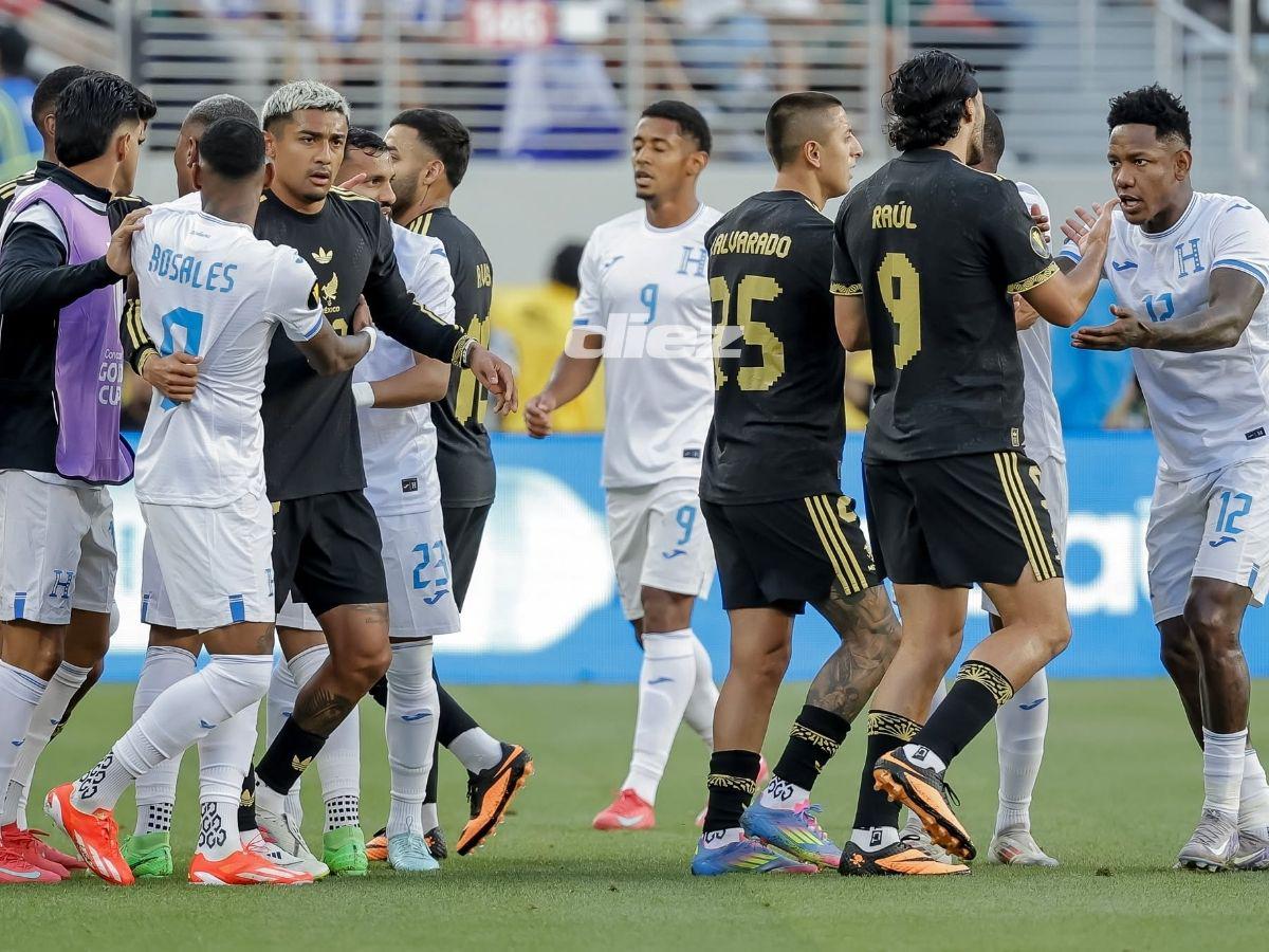 Penal no pitado a Honduras, bronca de México, rostros tristes en La H y feo desplante del Vasco Aguirre con hondureño