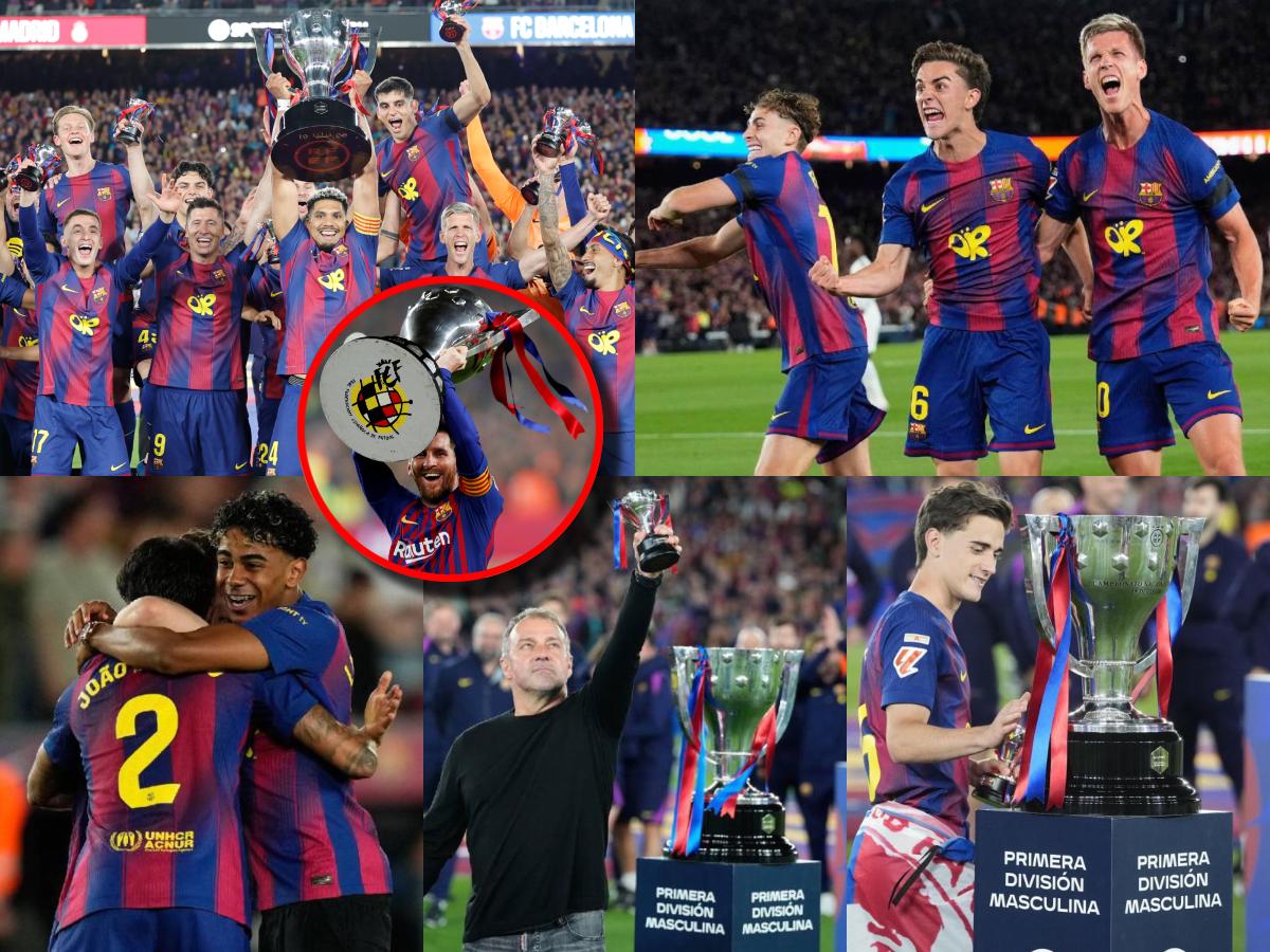 Messi se unió y no hubo pasillo: así celebró Barcelona el bicampeonato en Liga Española