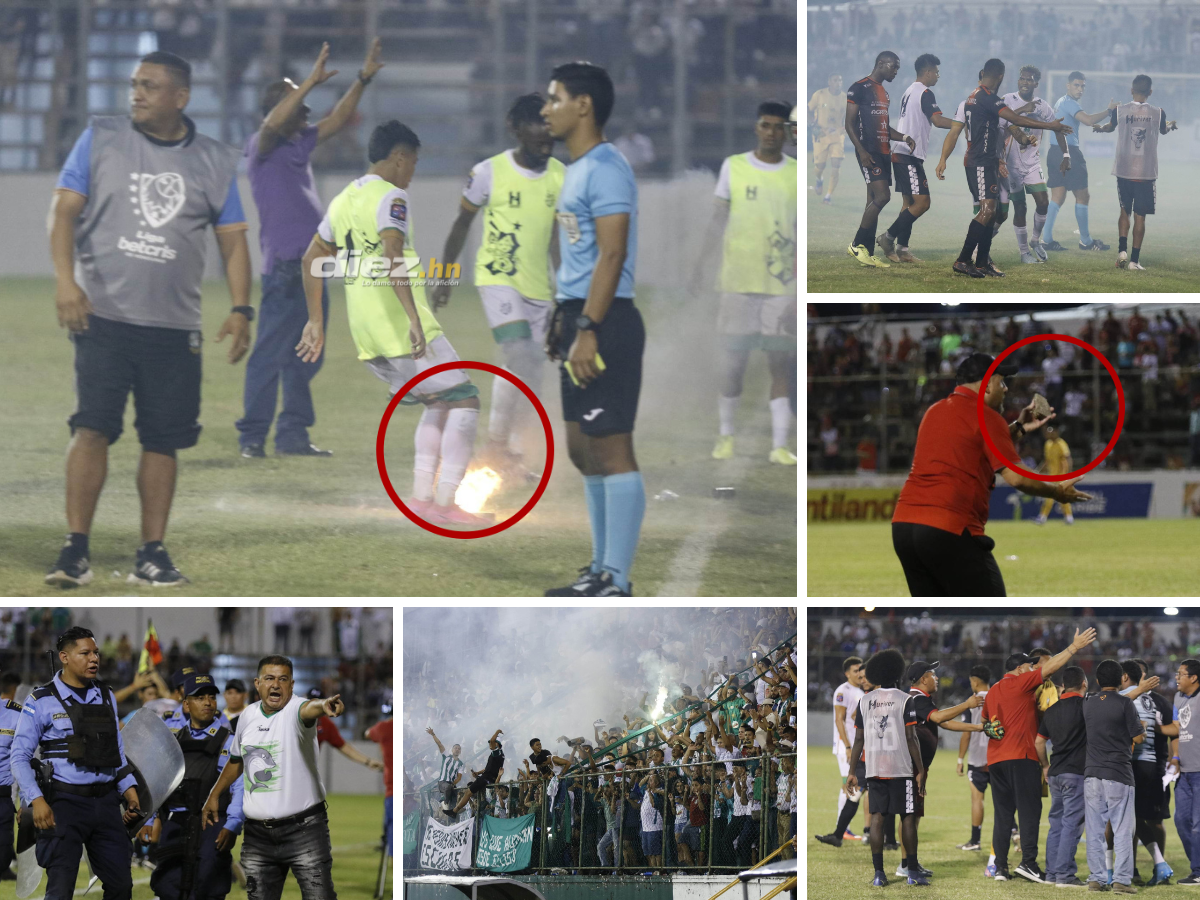 Zafarrancho en el Estadio Excélsior: Las fotos de la bronca en el Platense-Independiente en la semifinal de ida en Liga de Ascenso