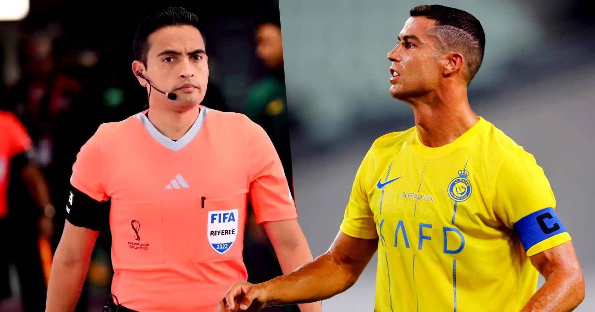 Why will Honduran referee Said Martinez blow the whistle in Cristiano Ronaldo’s match against Al Nasser in Saudi Arabia?