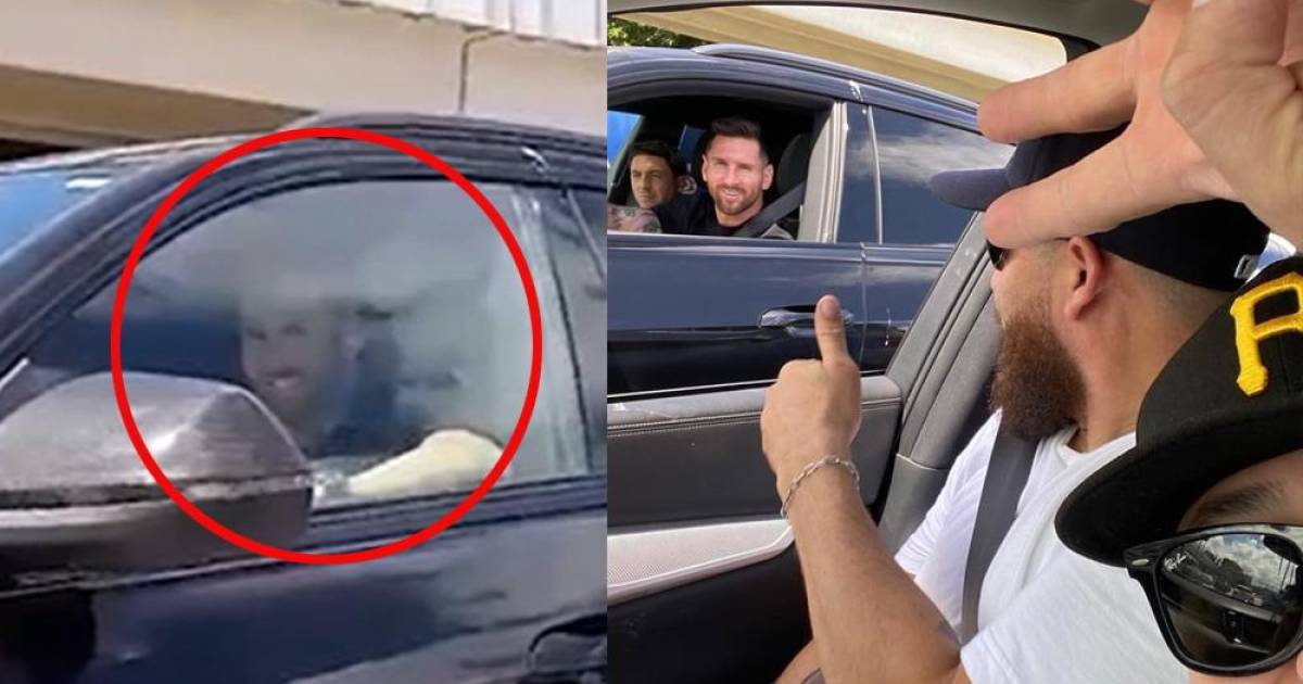 Hondurans find Leo Messi on the streets of Florida and this is the reaction of the Inter Miami star when they ask him for a picture