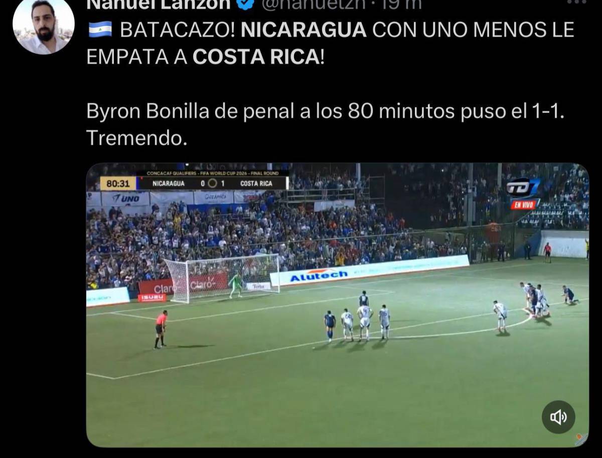 No era penal Nos bailaron: así reacciona la prensa al empate de Costa Rica ante Nicaragua ¿Qué dijo Chepebomba?