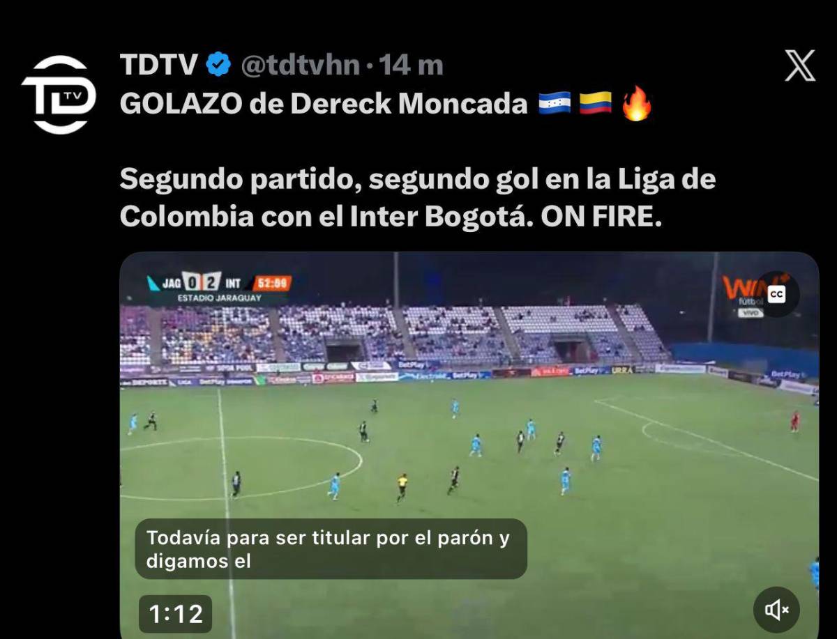 Tiene todo para dominar en Colombia Clase de fichaje: la prensa reacciona al segundo gol de Dereck Moncada