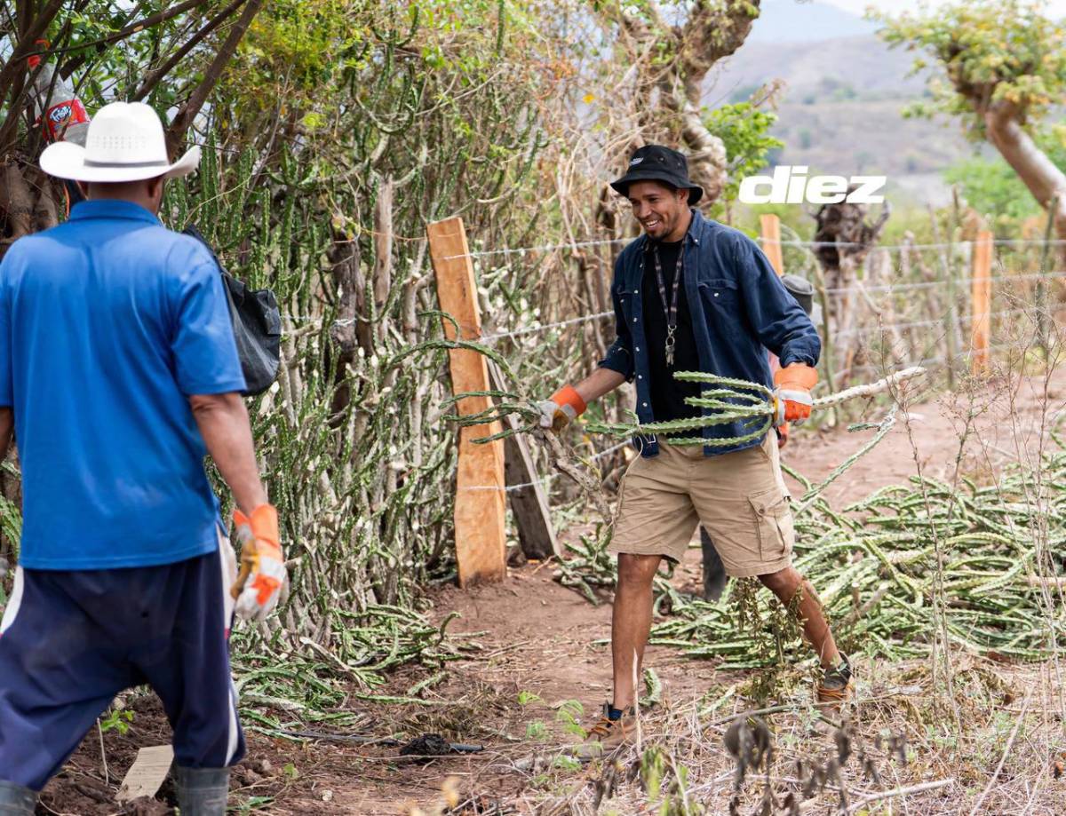 La humilde vida de Getsel Montes en el campo: Fútbol, ganadería y agricultura