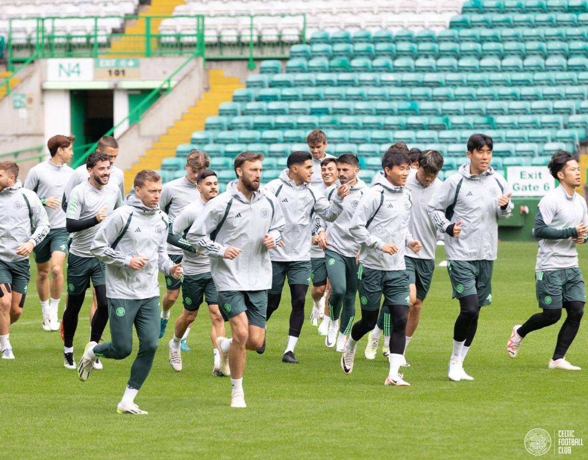 ¿Y Luis Palma? El último entrenamiento del Celtic antes de viajar a Países Bajos para disputar la Champions