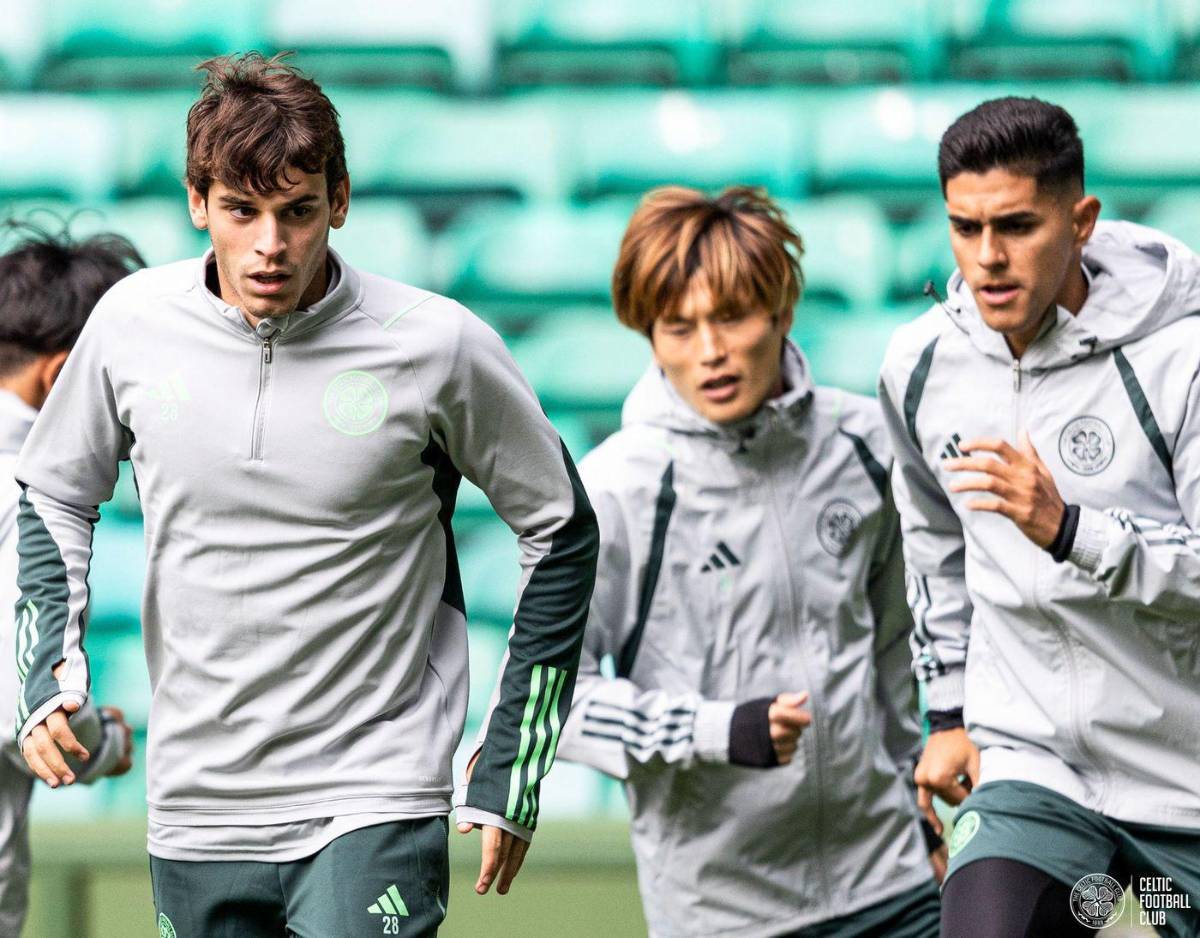 ¿Y Luis Palma? El último entrenamiento del Celtic antes de viajar a Países Bajos para disputar la Champions