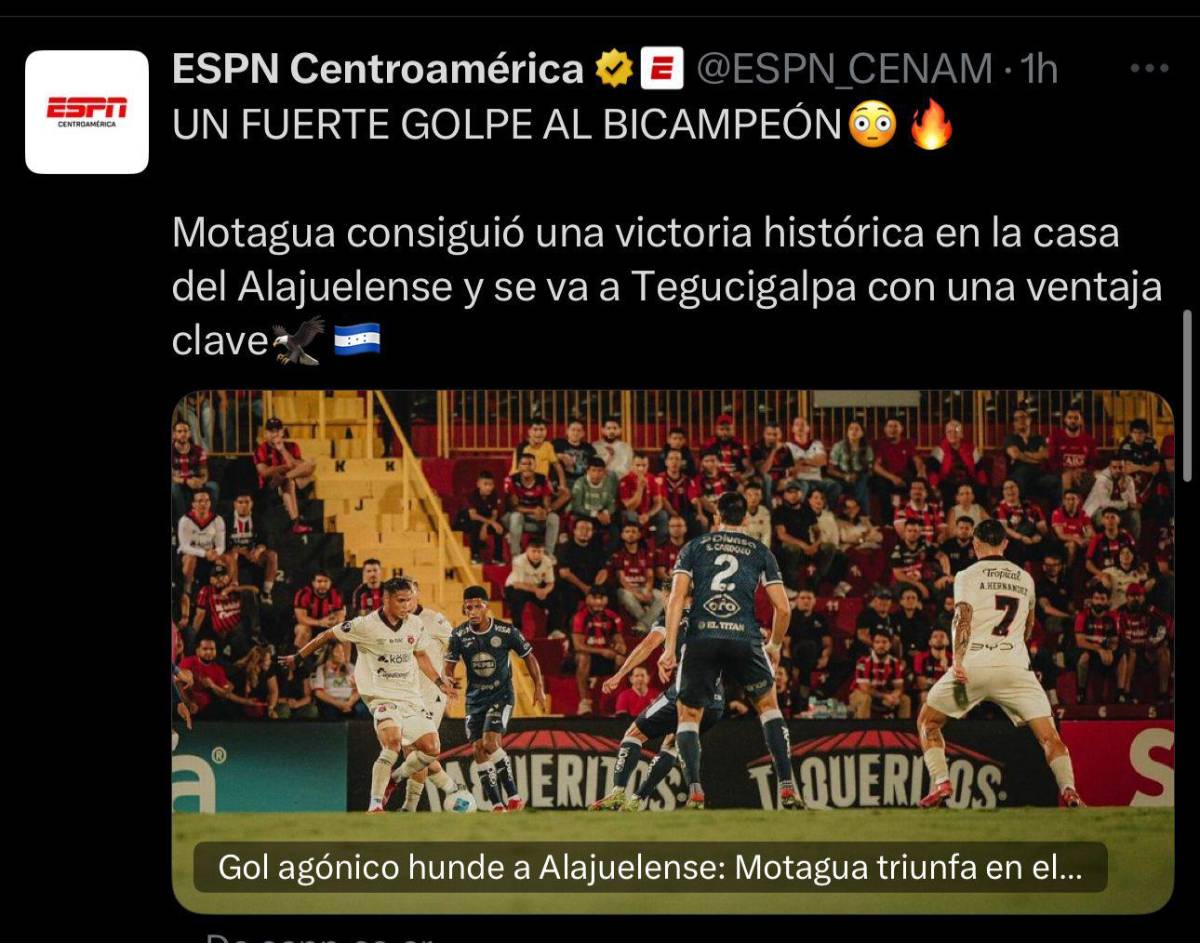 No jugaba porque era hijo del DT: la prensa se rinde ante Mathías Vázquez tras el triunfo de Motagua frenta Alajuelense