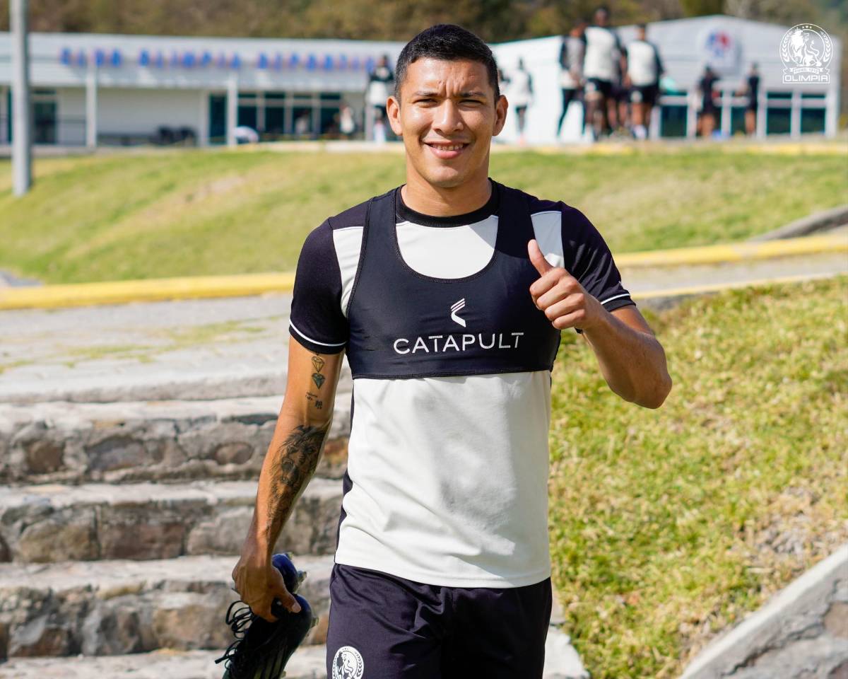 ¿Listo Edwin Rodríguez? Olimpia recupera futbolista y mantiene en duda dos elementos para el clásico ante Motagua