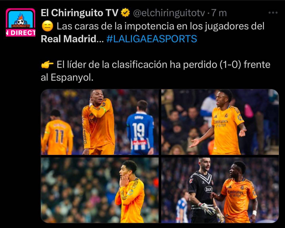 “Terrorífico arbitraje” “ya se acabó el ciclo de Ancelotti”: la prensa reacciona a la roja no sacada en el Espanyol-Real Madrid