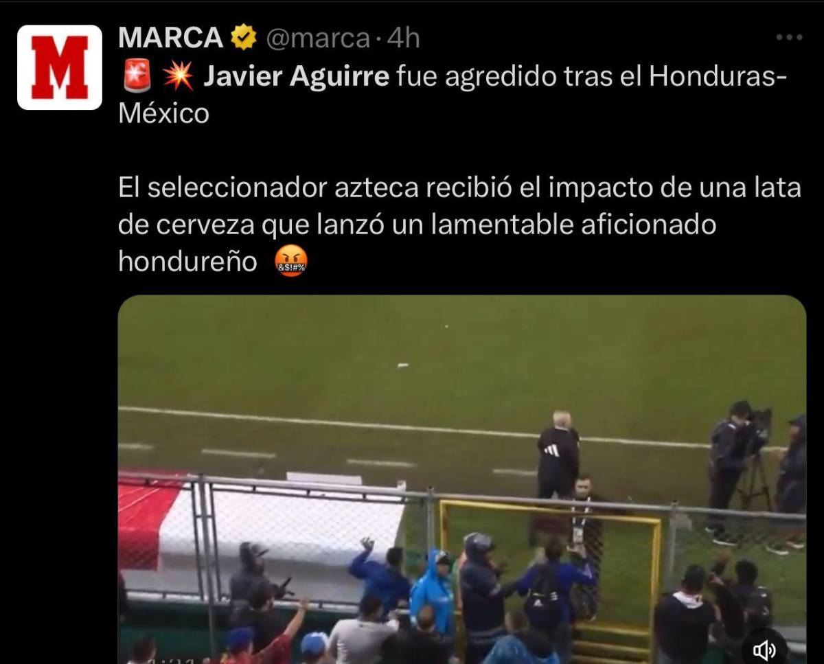 “Acto criminal” “vergonzoso” “aficionado idio**”: la fuerte reacción de la prensa a la agresión de Javier Aguirre