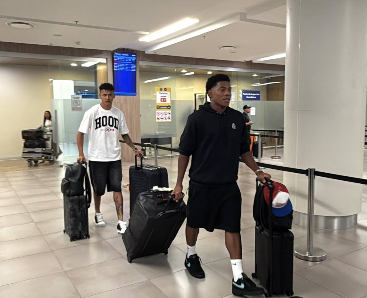 Entre risas y alegría: así fue la llegada de 'Yío', Kervin y Dereck a Honduras