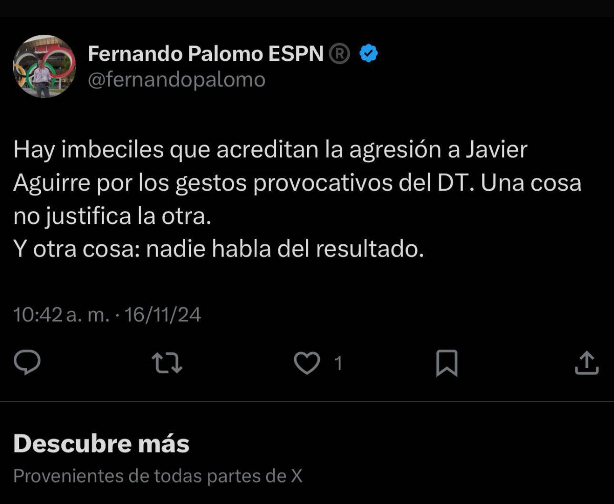 “Acto criminal” “vergonzoso” “aficionado idio**”: la fuerte reacción de la prensa a la agresión de Javier Aguirre