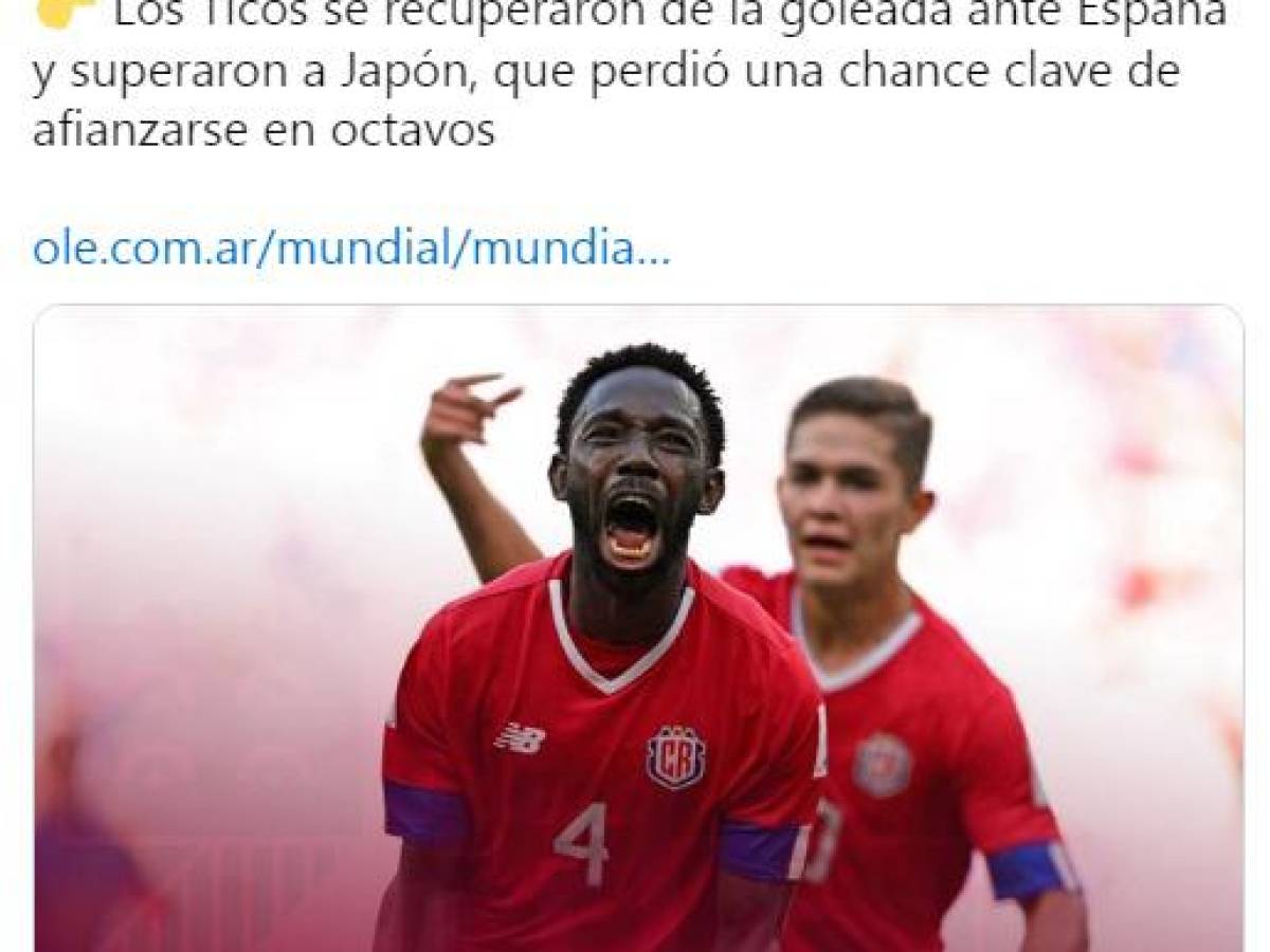 “Somos la leche de Concacaf”: La reacción de David Faitelson y la prensa tica tras el triunfo de Costa Rica ante Japón en Qatar 2022
