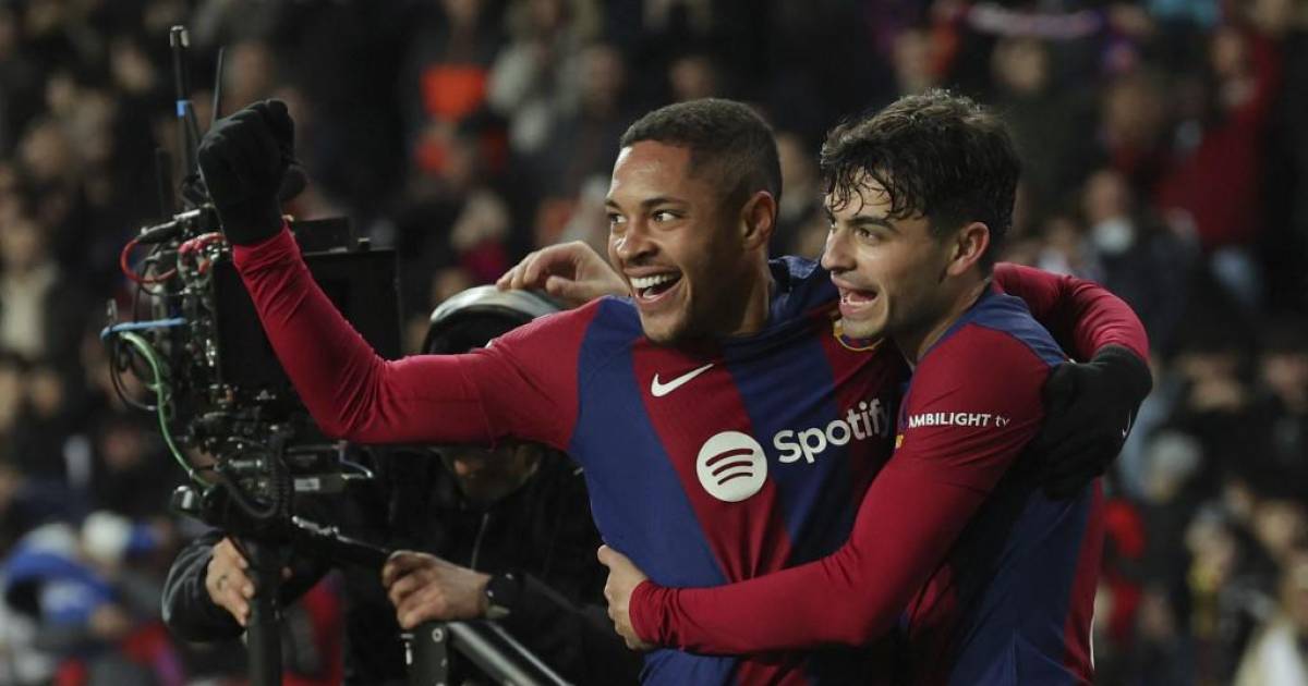 Vitor Roque reacts after Barcelona's win over Osasuna in the Spanish league by exposing himself and defusing the crisis a little.