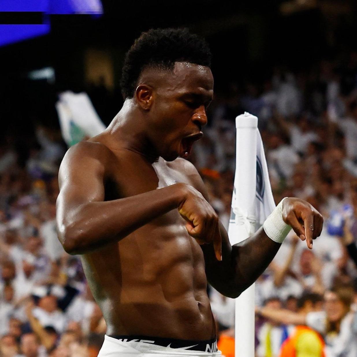 Con hat-trick de Vinicius, Real Madrid hace otra remontada histórica en Champions y se alista para el Barcelona