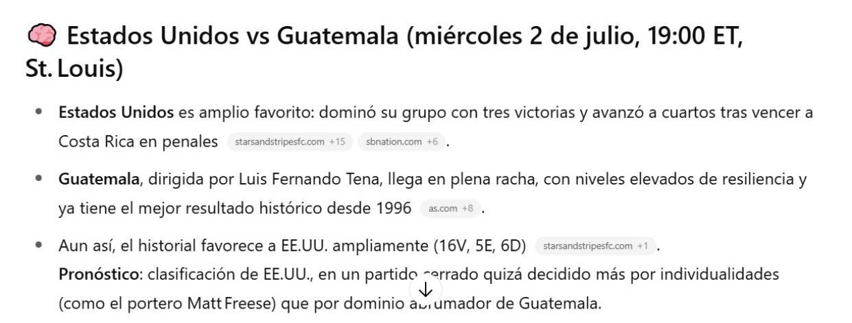 La IA y su pronóstico para las semifinales de Copa Oro 2025 entre México vs Honduras y Estados Unidos vs Guatemala