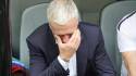 Deschamps se emociona en su despedida tras perder por goleada ante Inglaterra