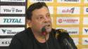 Jeaustin Campos en la conferencia de prensa luego de empatar 1-1 ante Independiente en el Estadio Morazán.
