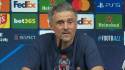 Luis Enrique en la conferencia de prensa después de conquistar la Champions con PSG por segundo año consecutivo.